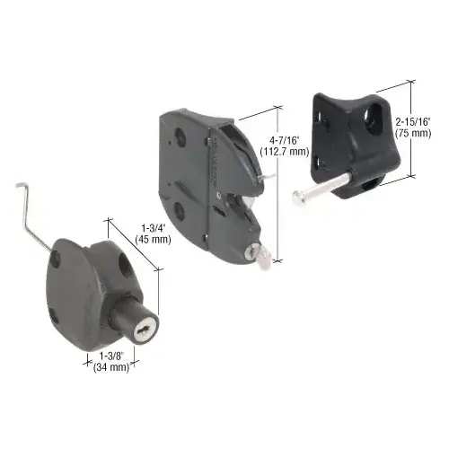 Lokk-Latch LLA2RBL Black "Series 2" for Round Post