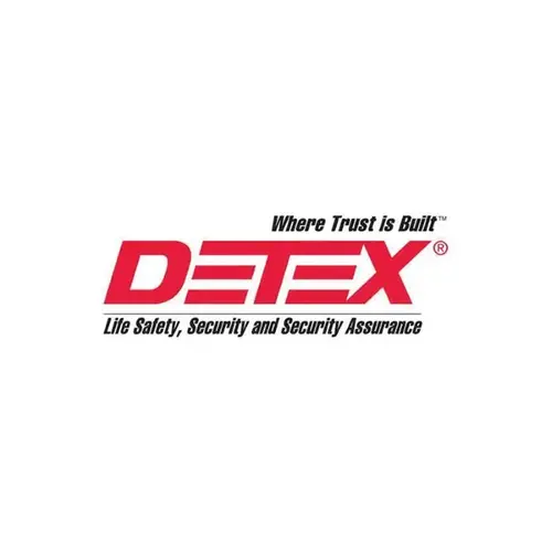 DETEX 08BN 693 V Series Sprayed Black Grade 1 Exit Trim, Classroom Function, S Lever, Less Cylinder