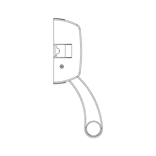 Gaab T295-00 Crossbar Exit Device Lever Arms Set Fire Resistant / European Standard, Grey