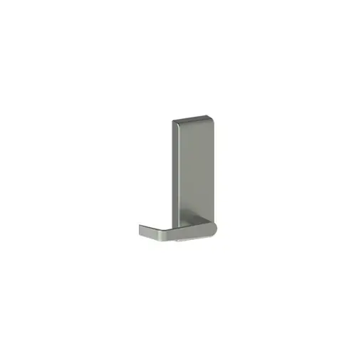 Hager 107674 47DT Dummy Escutcheon Outside Exit Device Trim with Right Hand August Lever Aluminum Finish