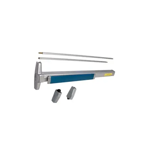 Von Duprin 3327A-L-626-36 LHR 06 ALK KIT - Alarmed Narrow Stile SVR Surface Vertical Rod Exit Device, 360L-06 Lever Trim, LHR Left Hand Reverse/Reversible Handing, 36" x 84", Grade 1, 626/US26D Satin Chrome