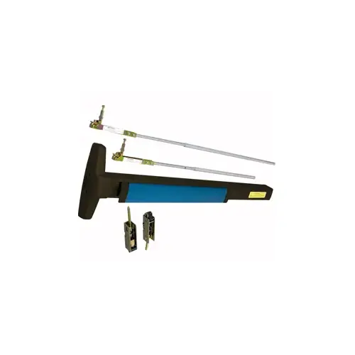 Von Duprin 3547A-EO-710-36 Narrow Stile CVR Concealed Vertical Rod Exit Device, Exit Only No Trim, 36" x 84", Hex Dogging, Grade 1, 710/313 Dark Bronze
