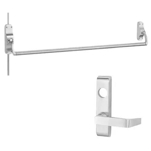 Von Duprin 88CLF26PL 8847L-F 4' US26 LHR CVR EXIT Bright Chrome