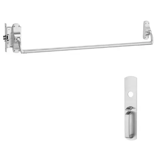 Von Duprin 88MTF26PL 8875TP-F 4' US26 LHR MORTISE Bright Chrome