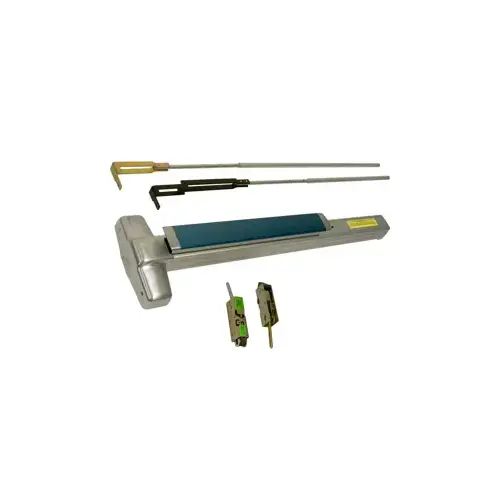Von Duprin 9847EO-626-48 CVR Concealed Vertical Rod Exit Device, Exit Only No Trim, 48" x up to 100", Hex Dogging, Grade 1, 626/US26D Satin Chrome