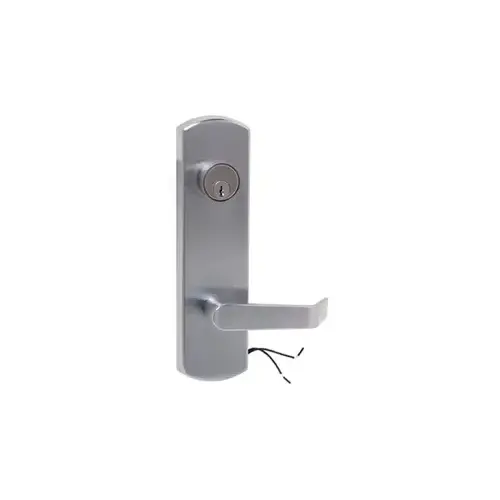 Command Access Technologies ET25-EU/EL-12-L6-613-C 12VDC/VAC EU Electrified Solenoid (Field Changeable to EL) Exit Trim for 98/99 Series RIM/CVR/SVR, Bent Lever, Schlage C Keyway, (Includes BR5 A/C Bridge Rectifier with 5ft Leads), Handing Field Reversible, Dark Bronze