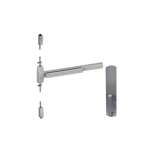 Von Duprin 9827DT-630-48 KIT - SVR (Surface Vertical Rod) Smooth Exit Device, 990 Dummy Pull Trim, 48" x 84", Hex Dogging, Grade 1, 630/US32D Stainless Steel