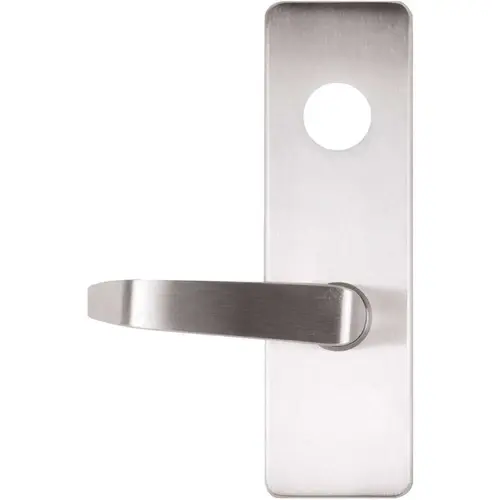 DETEX 09DNS LHR 626 10 Series Satin Chrome Grade 1 Exit Trim, Storeroom Function, S Lever, Less Cylinder, Left Hand Reverse