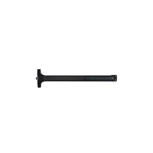 DETEX V40NS-711-48 Narrow Stile Rim Exit Device, Value Series, No Trim, Hex Dogging, 48", Anodized Aluminum Black 711/DC35