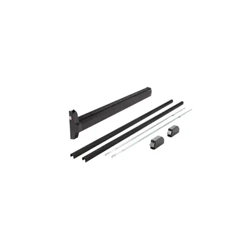 Von Duprin 3547A-EO-711-48 Narrow Stile CVR Concealed Vertical Rod Exit Device, Exit Only No Trim, 48" x 84", Hex Dogging, Grade 1, 711/315 Flat Black