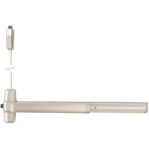 Von Duprin 9927-EO-US26D-3'-LBR-299-LBS-PBT=US32D 99 Series 3 ft. Surface-Mounted Vertical Rod Exit Only Device Satin Chrome
