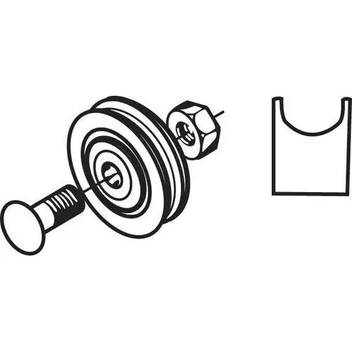 Brixwell 11-133 1-1/4in Nylon BB Roller W/Axle