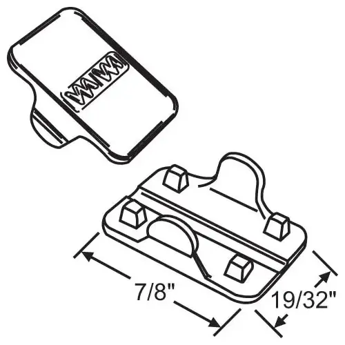 Brixwell 12-330 Non Adjust Door Strike Cover for Strike Plate