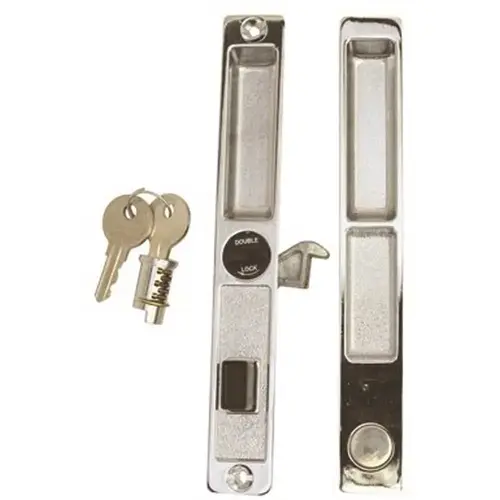 Brixwell 13-107 Sliding Patio Glass Door Lock Assembly Chrome