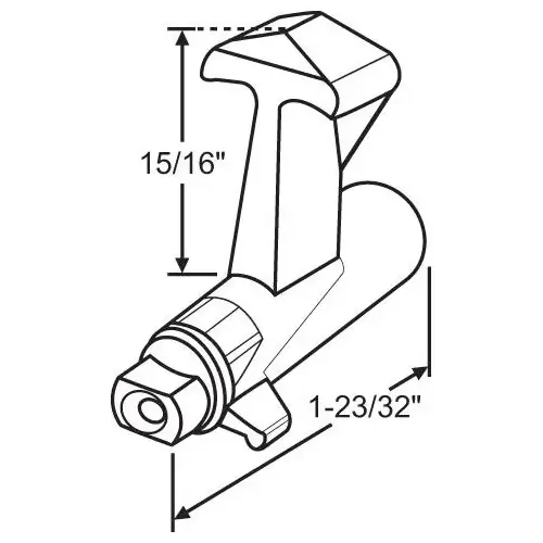 Brixwell 16-373 PATIO DOOR LATCH DIE CAST