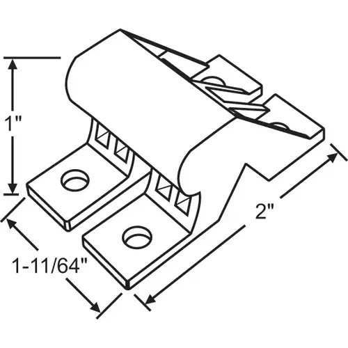 Brixwell 16-620w Hd Patio Door Bumper Stop