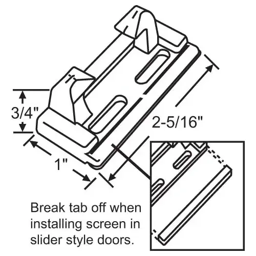 Brixwell 900-21646 Beige Keeper Includes Screws for 14-116 Latch
