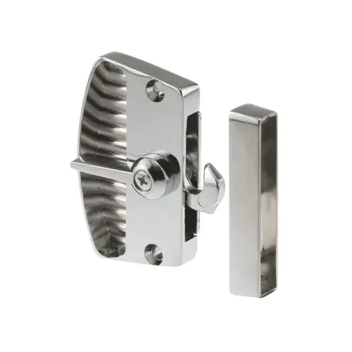 CRL A105 Chrome Sliding Screen Door Latch and Pull with 2-3/8" Screw Holes