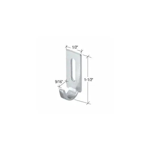 CRL A163 1/2" Wide Sliding Screen Door Latch Strike with 9/16" Grip for Columbia Doors Zinc - pack of 2