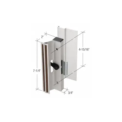 CRL C1077 Aluminum Clamp - Style Surface Mount Handle with 4-15/16" Screw Holes for Lupton and Rolleze Doors