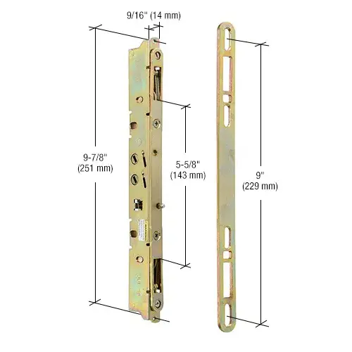 CRL E2473 9-7/8" 2-Point Mortise Lock