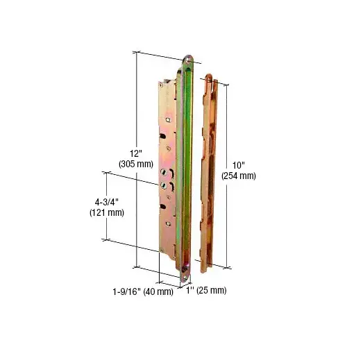 CRL E2474 12" 2-Point Mortise Lock