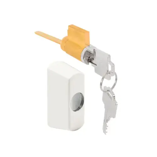CRL E2677 White Key Cylinder Housing Kit for C1176 and C1178