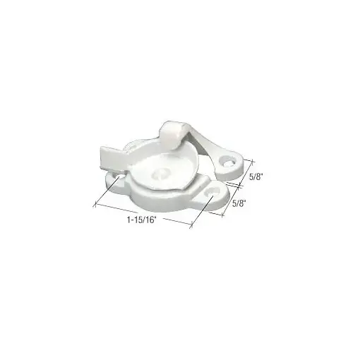 CRL F2620 White Window Sash Lock with 1-15/16" Screw Holes
