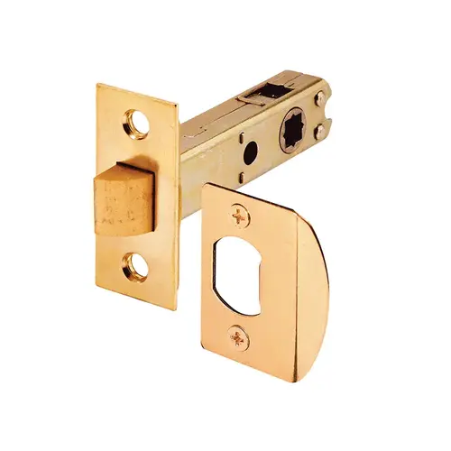 FHC E2281 Passage Door Latch - 9/32" And 1/4" Square Drive - Steel - Brass Finish (Single Pack)