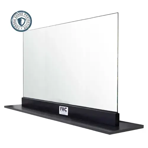 FHC FHCG66 Corona Guard Screen/Partition Kit - 66" Wide x 26-5/8" Tall - 1/4" Glass