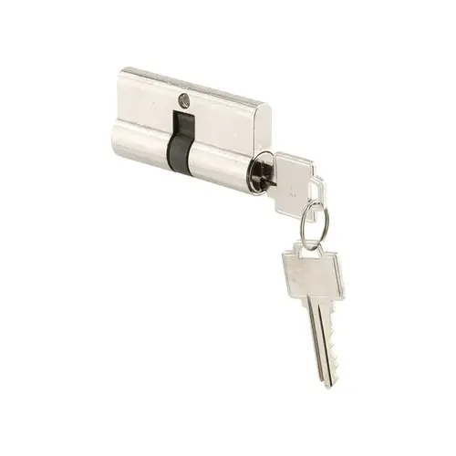 FHC K5061 Chrome - Storm Or Security Door Mortise Double Lock Cylinder - For Kwikset Systems (Single Pack)