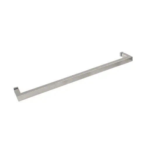 FHC TBSQ24BN 24" Square Mitered Corner Single Sided Towel Bar - Brushed Nickel