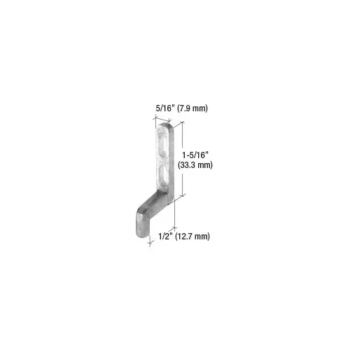Prime-Line A203 5/16" Wide Sliding Screen Door Latch Strike with 1/2" Grip Zinc - pack of 2