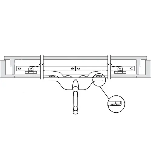 Brixwell 29-128-13 Use 29-128-21 pivot Shoe Operator 11in for Single Vent Awning Window brushed Copper Nickel Front