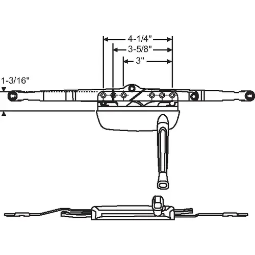 Brixwell 29-179-9 NLA Awning Operator Beige