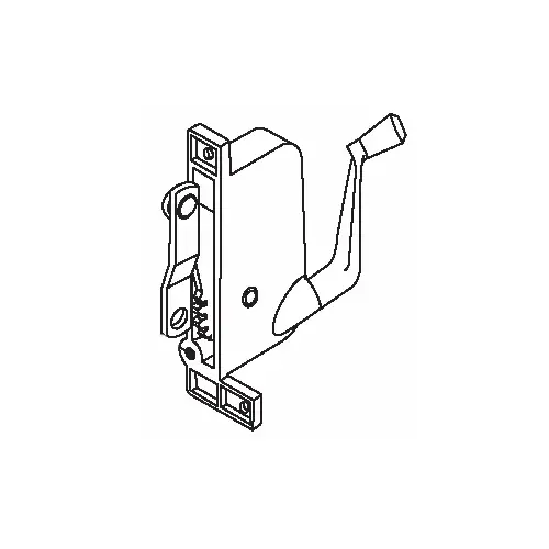 Brixwell 41-457pw D Awning Operator White contemporary Style awO-022-RH-Wh offset Link Arm