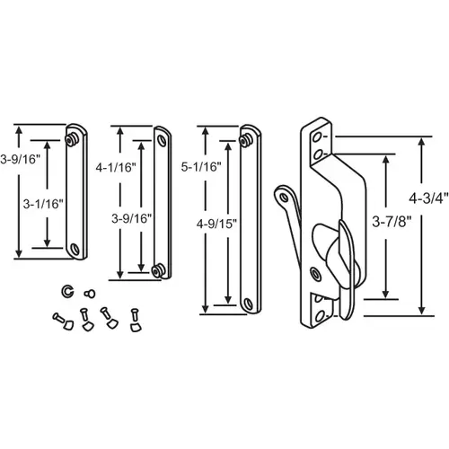 Brixwell 41J-4000pkw Universal Jalousie Operator kit White jwo 14 Wh