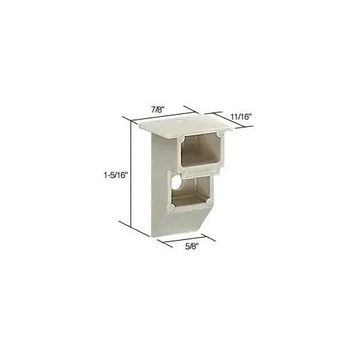 CRL H3838 1-5/16" Nylon Sash Cam - Pair