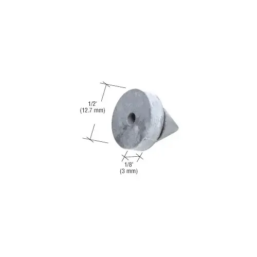 CRL J4566 Metal Frame Mounted Door Silencer Gray - pack of 100
