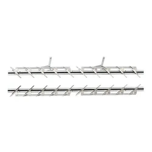 CRL JSH36 36" Jalousie Strip Hardware - 10 Blades Pair Aluminum