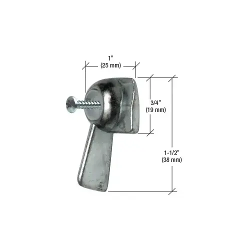 CRL R7077 Left Hand Chrome Sliding Window Latch Single Screw Hole