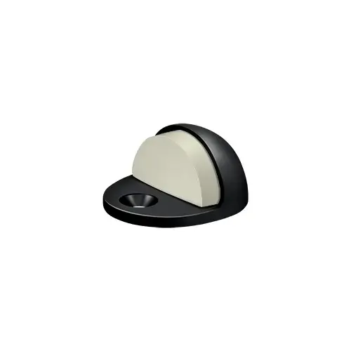 Deltana DSLP316U19 Dome Stop Low Profile, Solid Brass in Paint Black