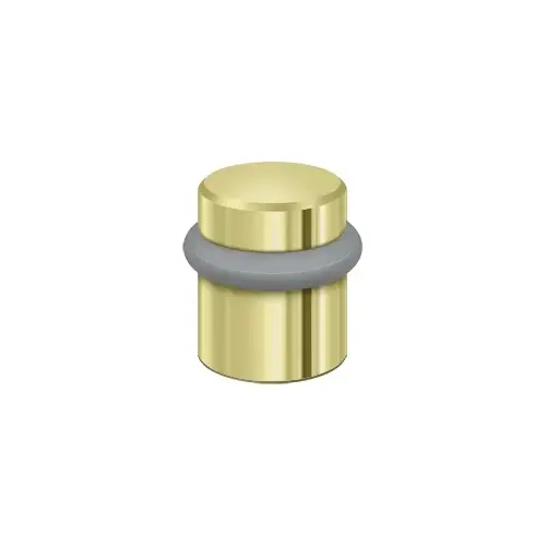 Deltana UFB4505U3 Round Universal Floor Bumper 1-1/2", Solid Brass in Polished Brass