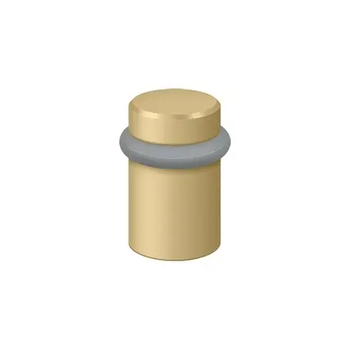 Deltana UFB5000U4 Round Universal Floor Bumper 2", Solid Brass in Brushed Brass