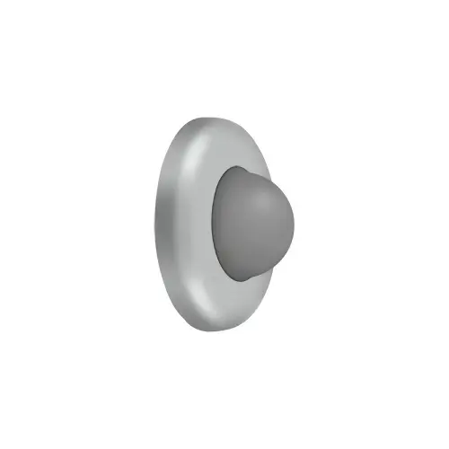 Deltana WBC250U32D Wall Mount Convex Flush Bumper, 2-1/2" Diam. in Brushed Stainless