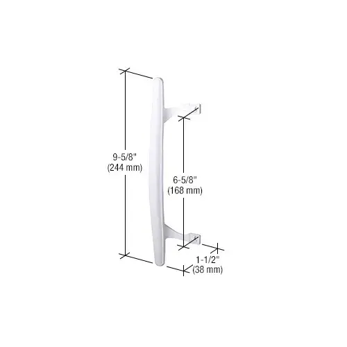 Prime-Line C1196 White Inside Pull 6-5/8" Screw Holes