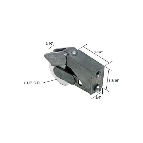 Prime-Line D1621 1-1/2" Nylon Sliding Glass Door Roller with 3/4" Wide Housing for Fleetwood & Fullview Doors