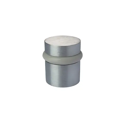 Rockwood 446 US26D Door Stop 1-1/2" High with Rubber Bumper, Base 1-1/4" Dia x 1-1/2" High, 626/US26D Satin Chrome