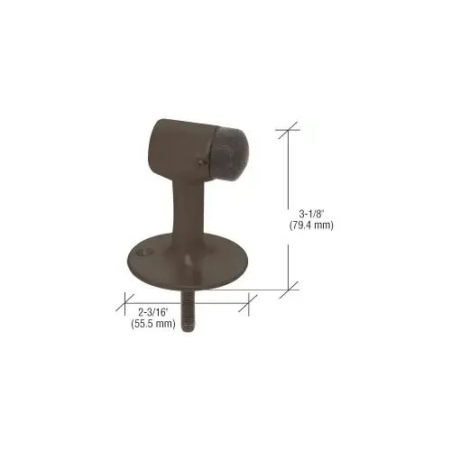 CRL DL2522DU Dark Bronze Floor Mounted Heavy-Duty Door Stop