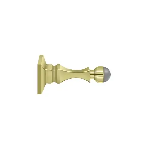Deltana BDH35U3 3-1/2" Baseboard Door Bumper, HD, Solid Brass in Polished Brass